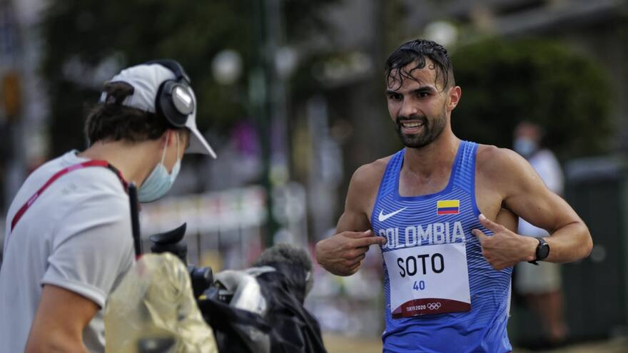 Esteban Soto el mejor de los marchistas en los 20 km de Tokio 2020
