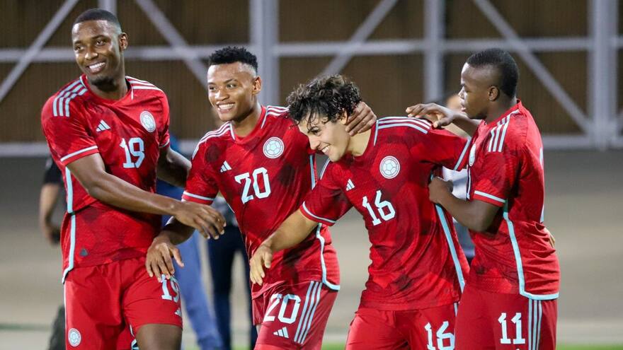 La selección Colombia sub-23 goleó en el Romelio a República Dominicana