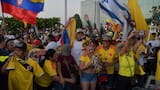 Una mancha amarilla celebró en Barranquilla el paso de Abelardo De la Espriella a segunda vuelta