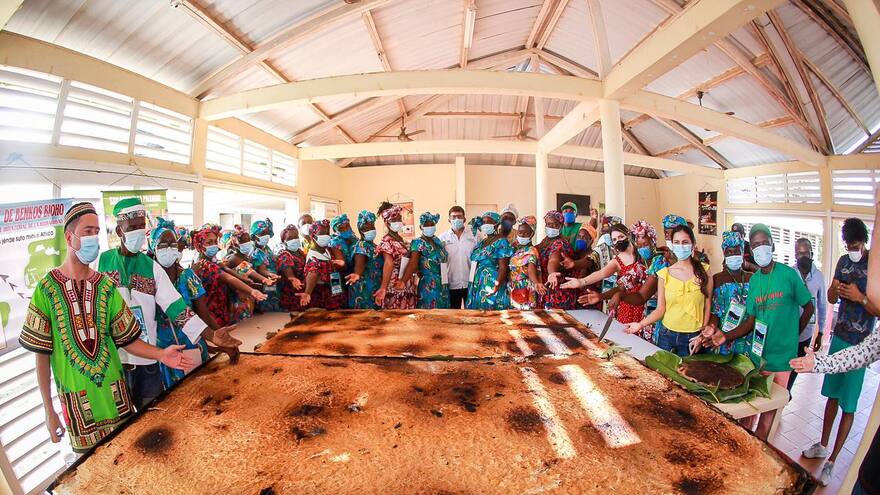 En San Basilio de Palenque se hizo el enyucado más grande del mundo