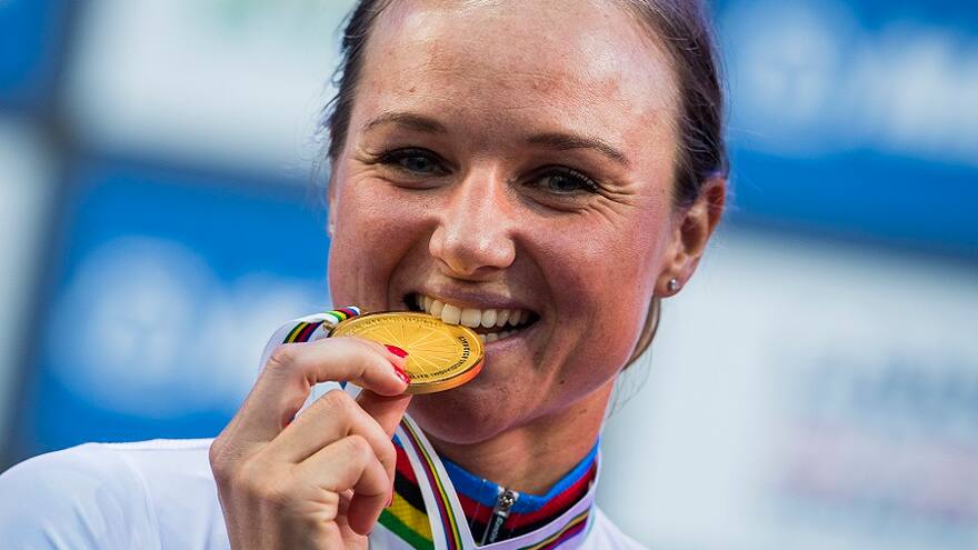 Chantal Blaak, campeona del mundo de ciclismo en ruta