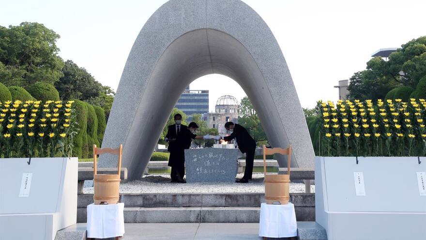 Hiroshima conmemora 76 años de la bomba y reclama al COI minuto de silencio