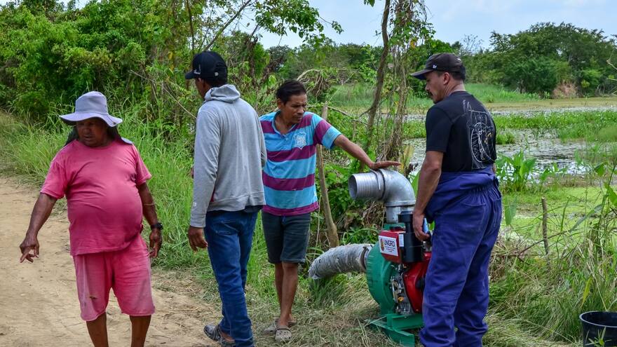 En Córdoba comenzó la recuperación de cultivos con motobombas