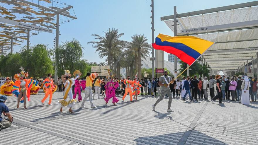 Imágenes de la celebración del Día Nacional de Colombia en Expo 2020 Dubai