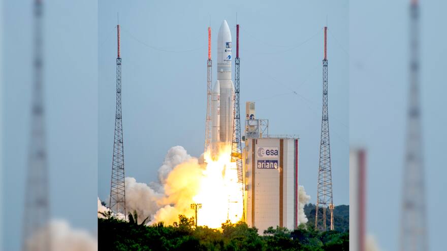 La misión Juice emprendió su largo viaje de ocho años a Júpiter