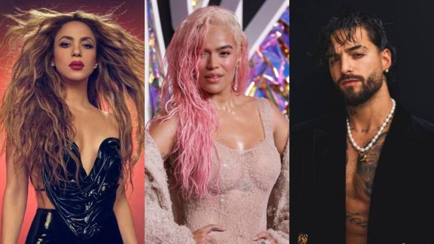 Shakira, Karol G y Maluma, lideran la lista de colombianos nominados en Premios Juventud 2024