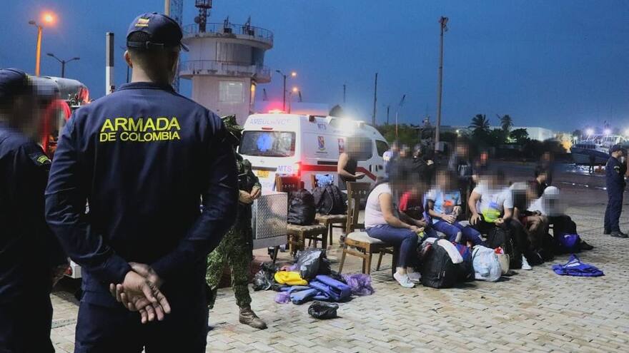 Armada rescata a 13 migrantes irregulares en cercanías de San Andrés