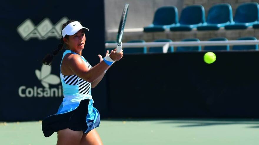 La tenista atlanticense Mariana Higuita mostró su garra en el Mundial Juvenil de Tenis y pasó a segunda ronda
