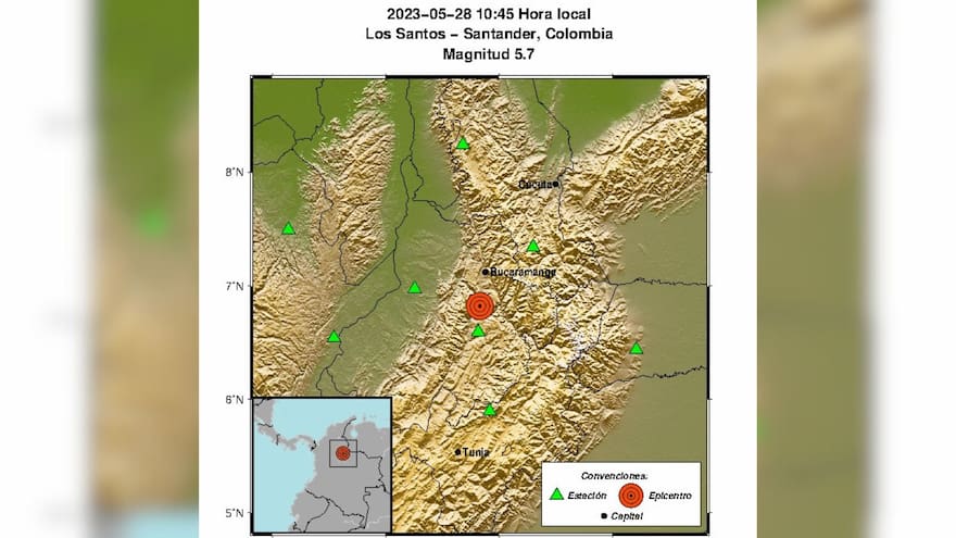 'Este temblor hace parte de la actividad sísmica normal de Colombia'