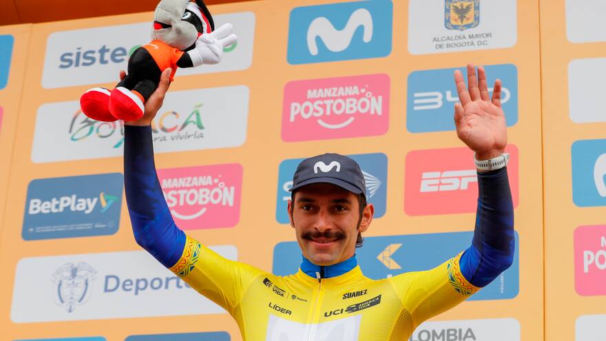 Fernando Gaviria festeja en una primera etapa polémica en el Tour Colombia