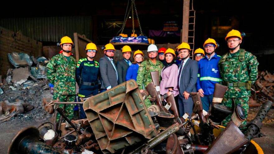 Cerca de 20 mil armas fundirán las FF. MM. para construir proyectos sociales