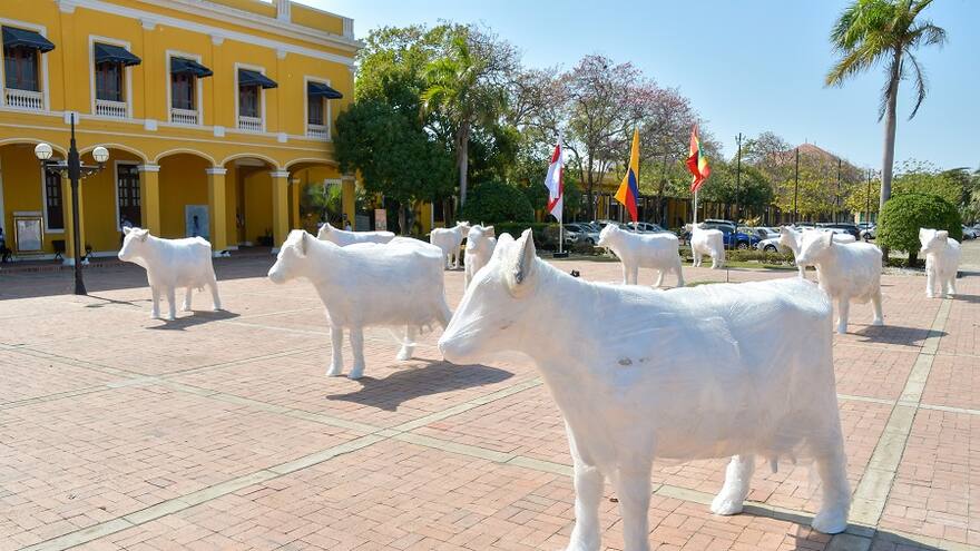 Llegaron 30 ‘vacasquilla’ para llenarse de colores