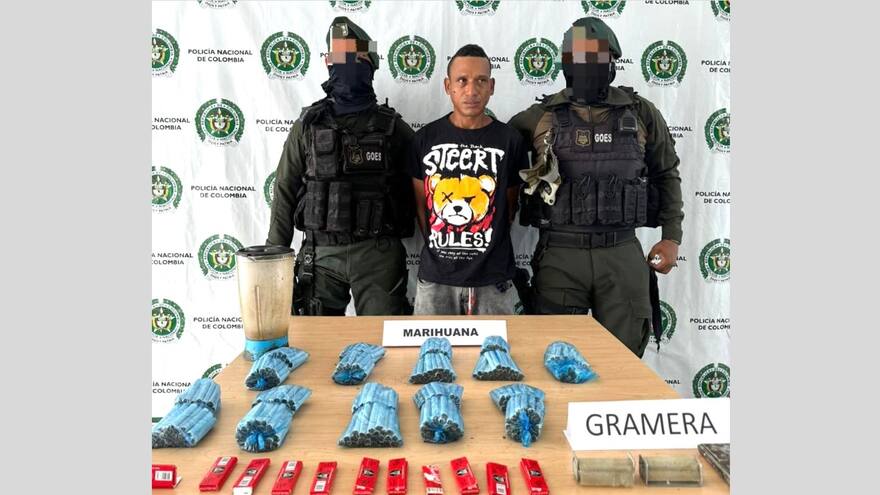 Capturan a un traficante de estupefacientes en Sincelejo