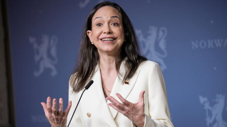 María Corina Machado agradece a quienes “arriesgaron sus vidas” para que ella pudiera estar en Oslo