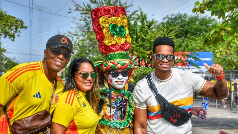 Ambiente por el partido Colombia Vs. Bolivia