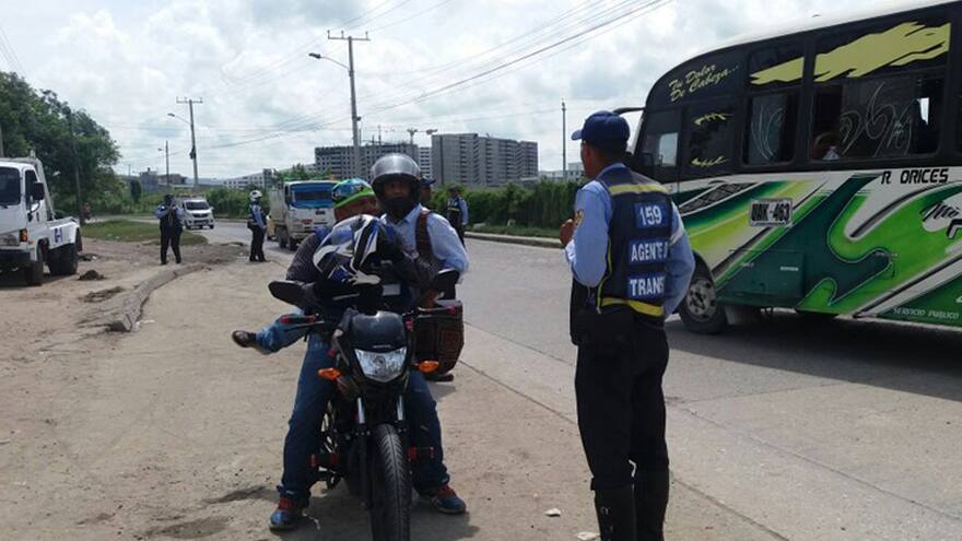Agentes de tránsito en Cartagena entran en paro desde este domingo