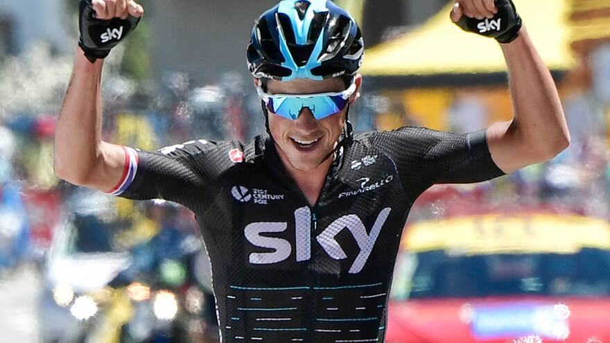 Británico Kennaugh gana en el Alpe d'Huez, Porte sigue líder del Dauphiné