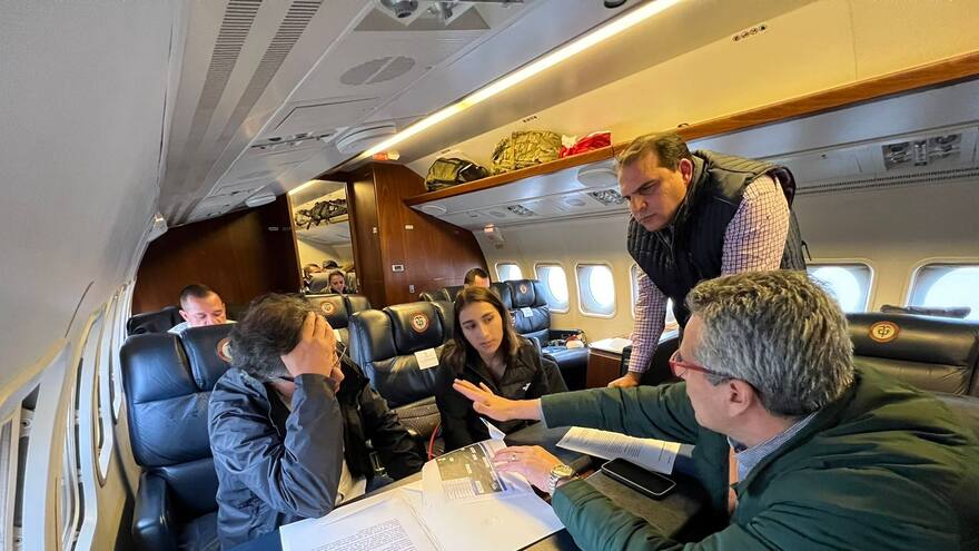 Gustavo Petro no pudo llegar a Rosas, Cauca, por problema de aterrizaje en Popayán