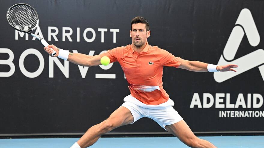 Torneo de Adelaida: Djokovic, superior a Halys; Jabeur, forzada ante Cirstea