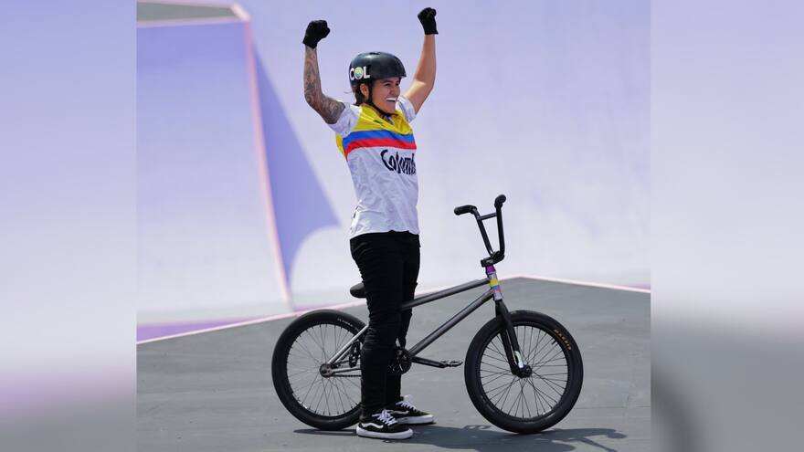Queen Saray Villegas obtuvo diploma olímpico para Colombia en BMX Freestyle