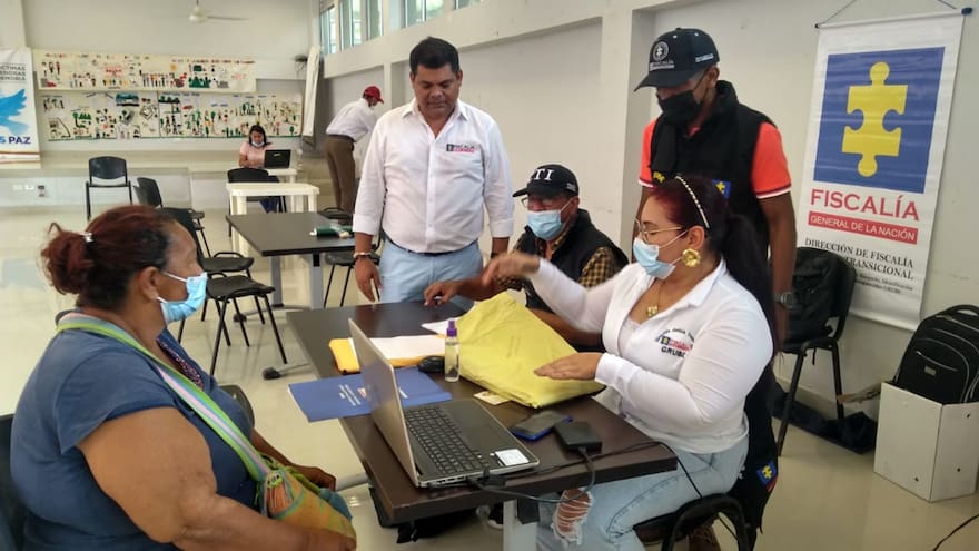 Fiscalía realiza en jornada integral a víctimas con fines de identificación