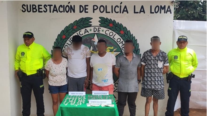 Capturan a 5 miembros de 'El combo del Diablo' por tráfico de estupefacientes