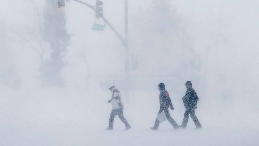 Imágenes de la tormenta invernal en el norte de California, Estados Unidos