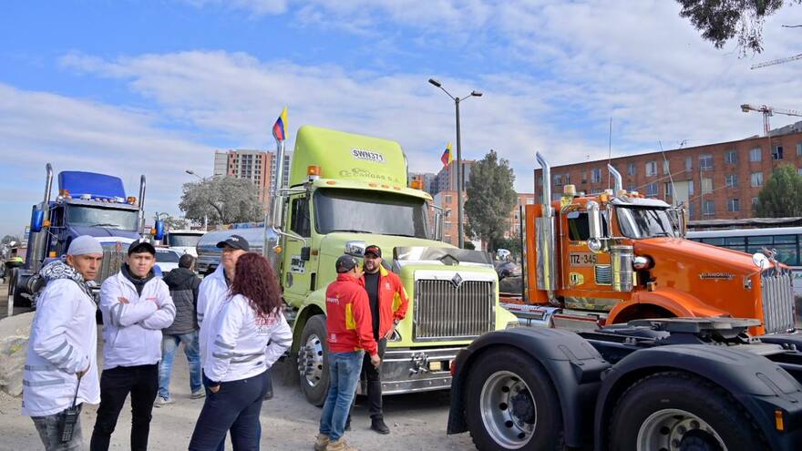 Protesta de camioneros en Bogotá, Cali y otras ciudades por alza de acpm este viernes 30 de agosto
