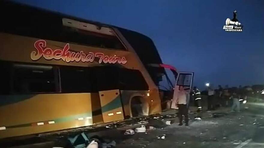 Accidente de autobús con simpatizantes de Alan García deja al menos siete muertos