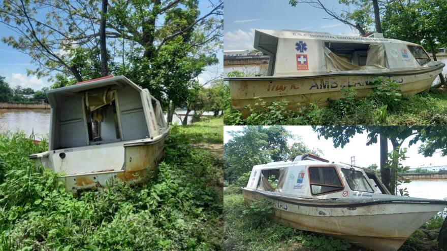 Malestar en Sucre-Sucre por abandono de una ambulancia acuática