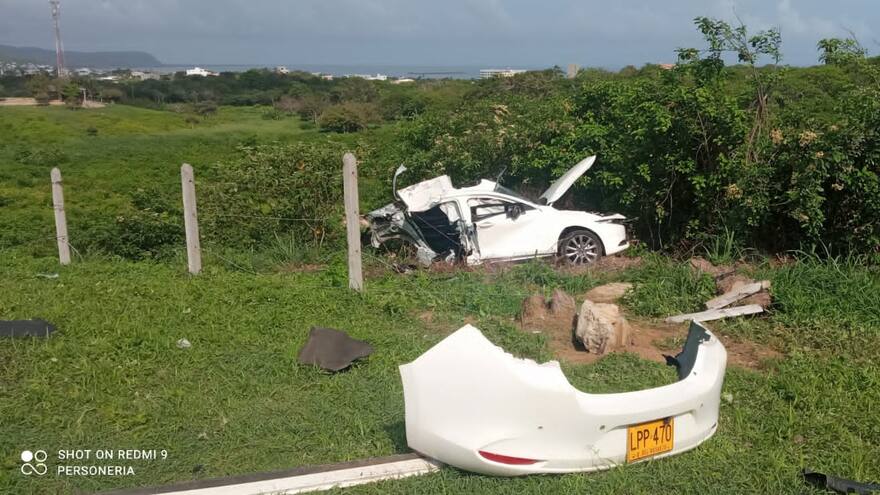 Dos personas heridas tras grave siniestro vial en Puerto Colombia