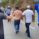 Brutal pelea entre hinchas del Cruzeiro y Palmeiras en plena vía