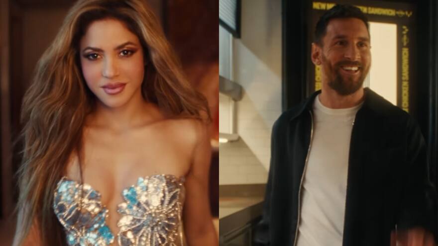 Shakira y Messi deslumbran en video publicitario junto a los cantantes Noah Kahan y Pharrell Williams
