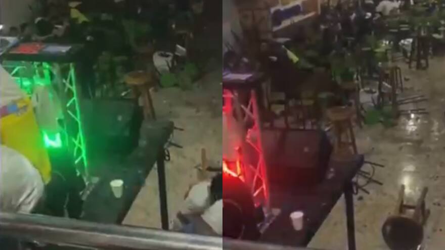 Se registró fuerte riña en una discoteca de la 8