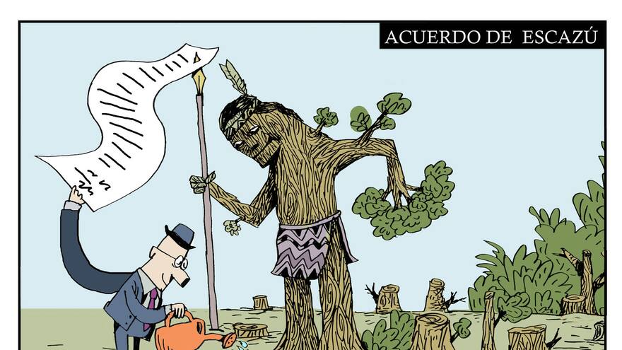 Caricatura el mundo de Turcios