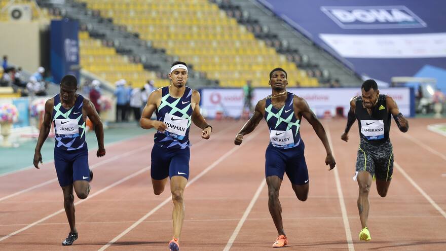 Anthony Zambrano, segundo en los 400 metros en la Liga de Diamante