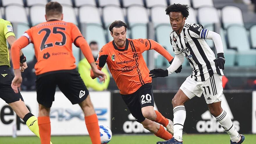 Con Juan Guillermo Cuadrado en cancha, Juventus vence con lo justo al Spezia