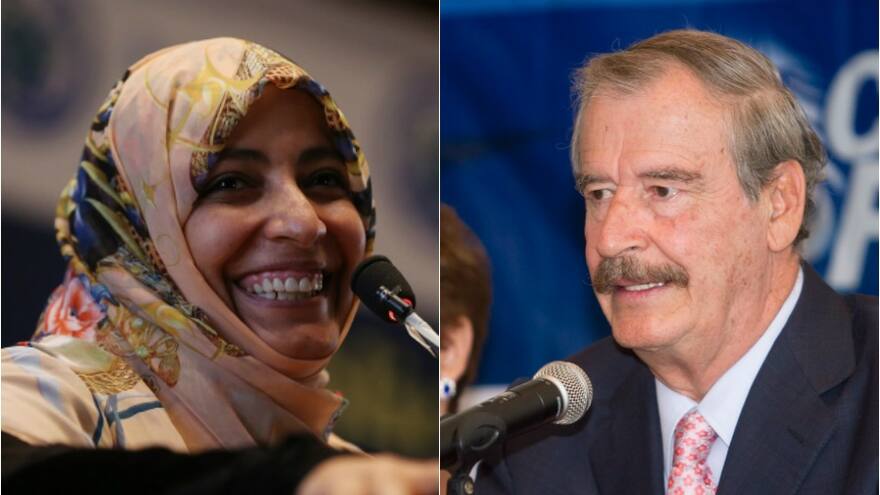 Vicente Fox y Tawakkol Karman, el 23 de agosto en Uniautónoma