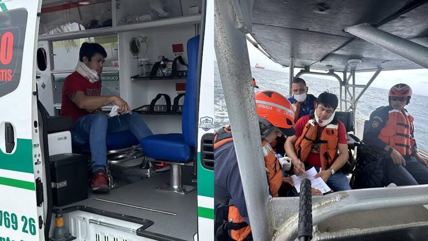 Trasladan a Santa Marta a ciudadano filipino que sufrió accidente en buque