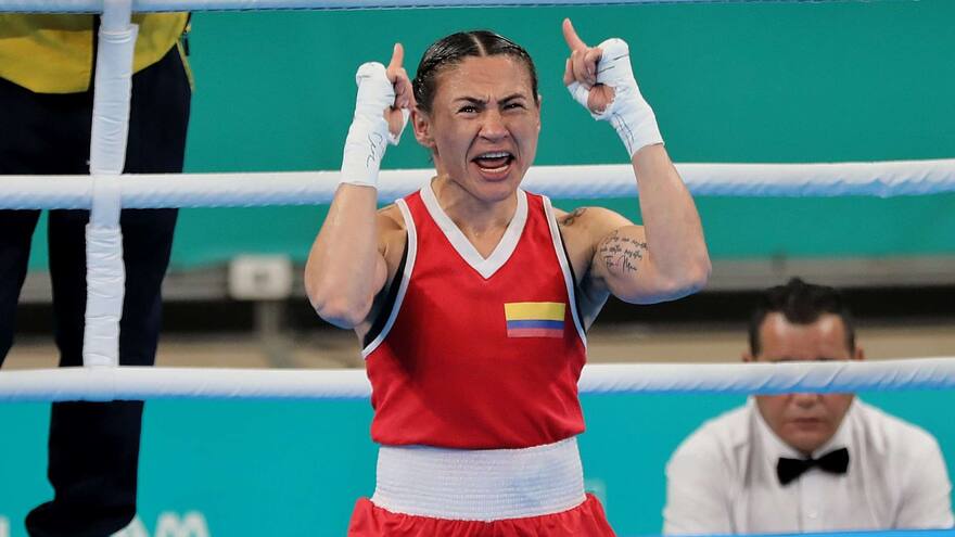 Yeni Arias, abanderada colombiana, a la final del boxeo femenino en los 54 kg