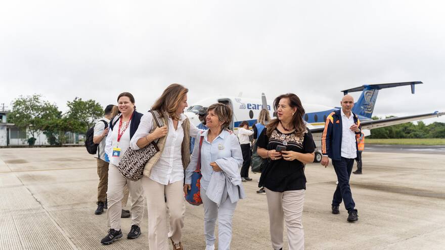 Consejo de Seguridad de la ONU en Colombia: los representantes llegaron al ETCR de Agua Bonita, en Caquetá