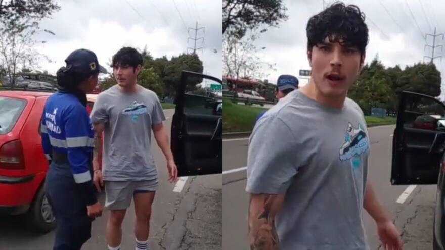 Bogotá: conductor agrede verbalmente a guías de tránsito