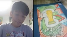 Niño se hizo viral en redes sociales al crear su propio álbum Panini del Mundial 2026