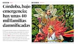 Córdoba, bajo emergencia; hay unas 40 mil familias damnificadas