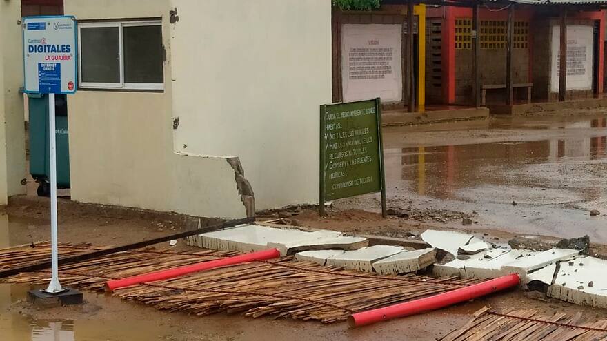 Comienzan a sentirse los efectos del potencial ciclón tropical en La Guajira