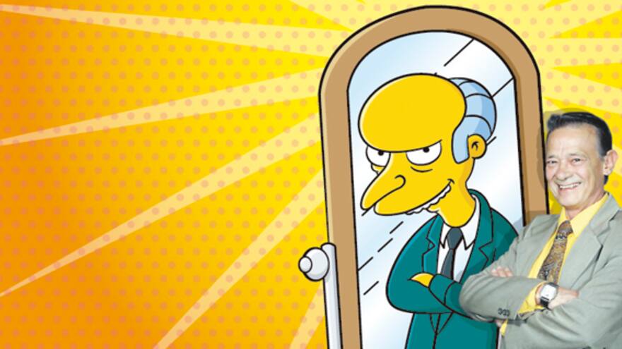 'Es más difícil doblar que actuar': voz del señor Burns