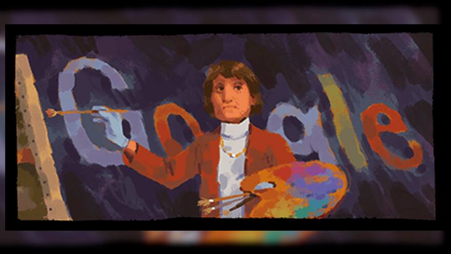 La artista colombiana Débora Arango tiene Doodle en Google