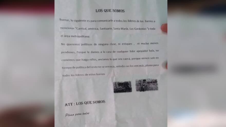 Barranquilla: Policía analiza panfletos contra campañas políticas