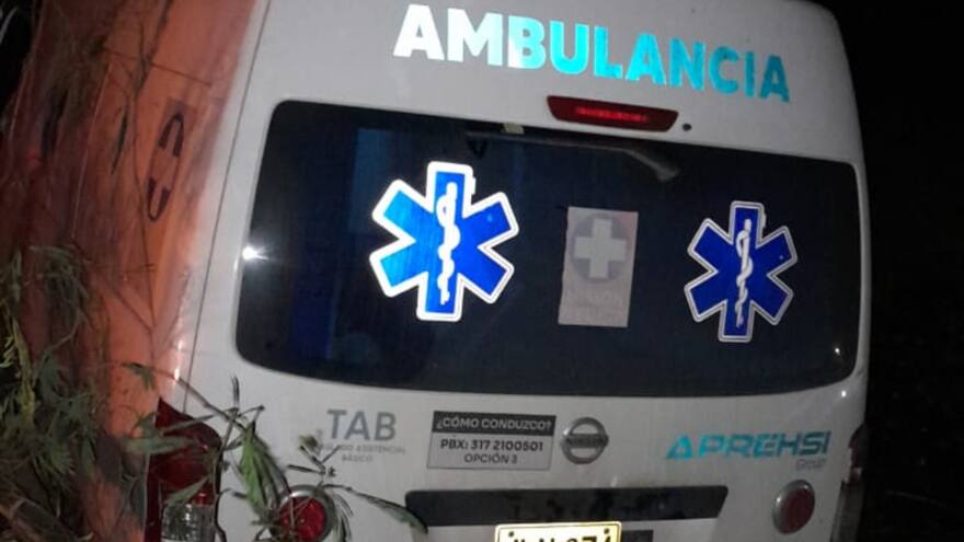 Dos personas resultaron heridas en accidente de ambulancia en Cesar