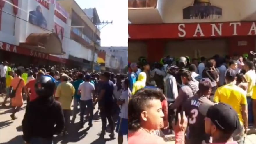 Intentaron saquear almacén de Tierra Santa en Maicao por falso audio en redes